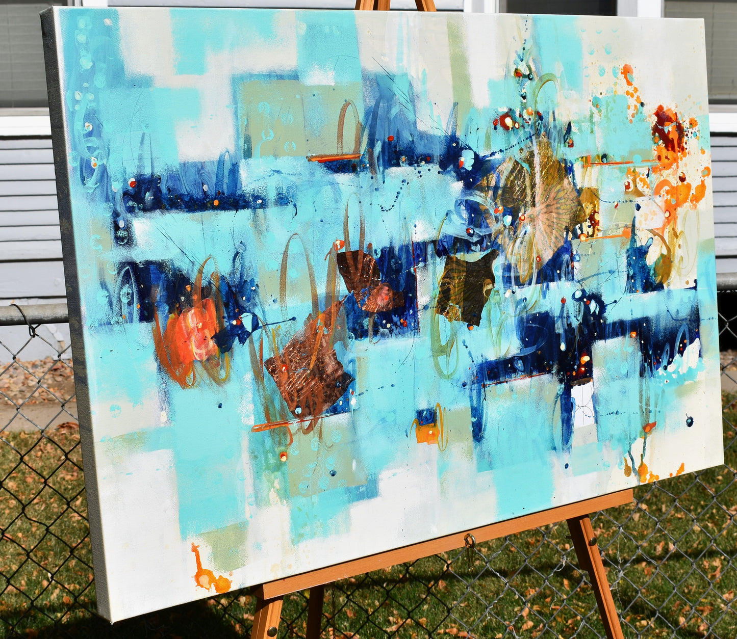 Light of The Harvest Moon 24″ x 36″ Abstract Painting