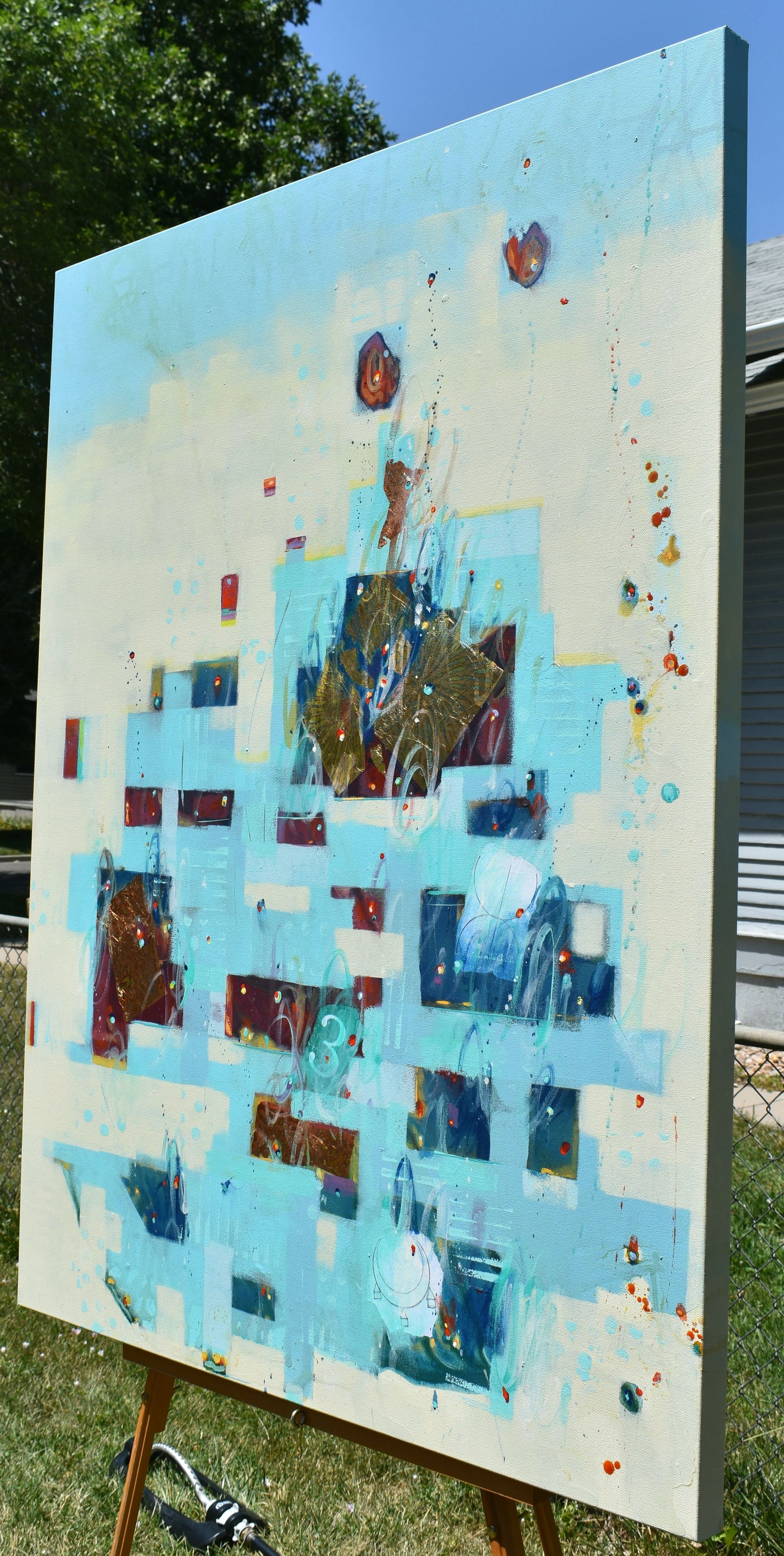 Lingering Light 36″ x 48″ Abstract Painting