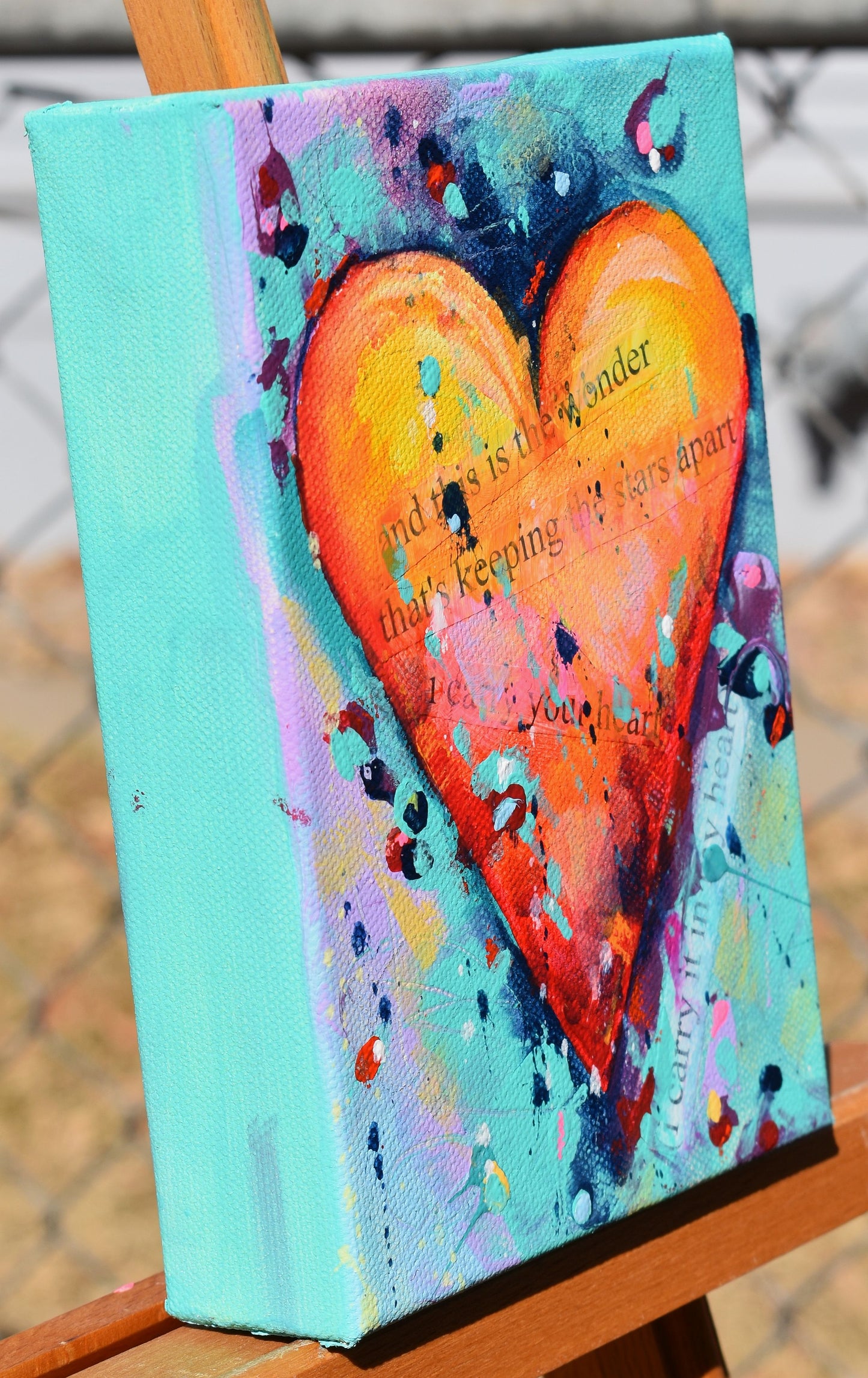 This Is The Wonder 5″ x 7″ Abstract Painting