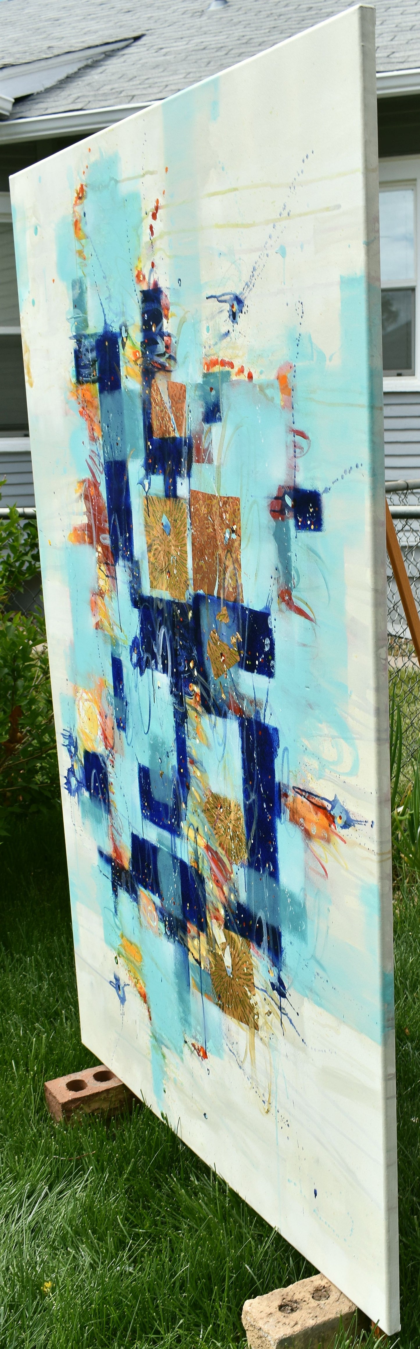 Slant of Light 40″ x 60″ Abstract Painting