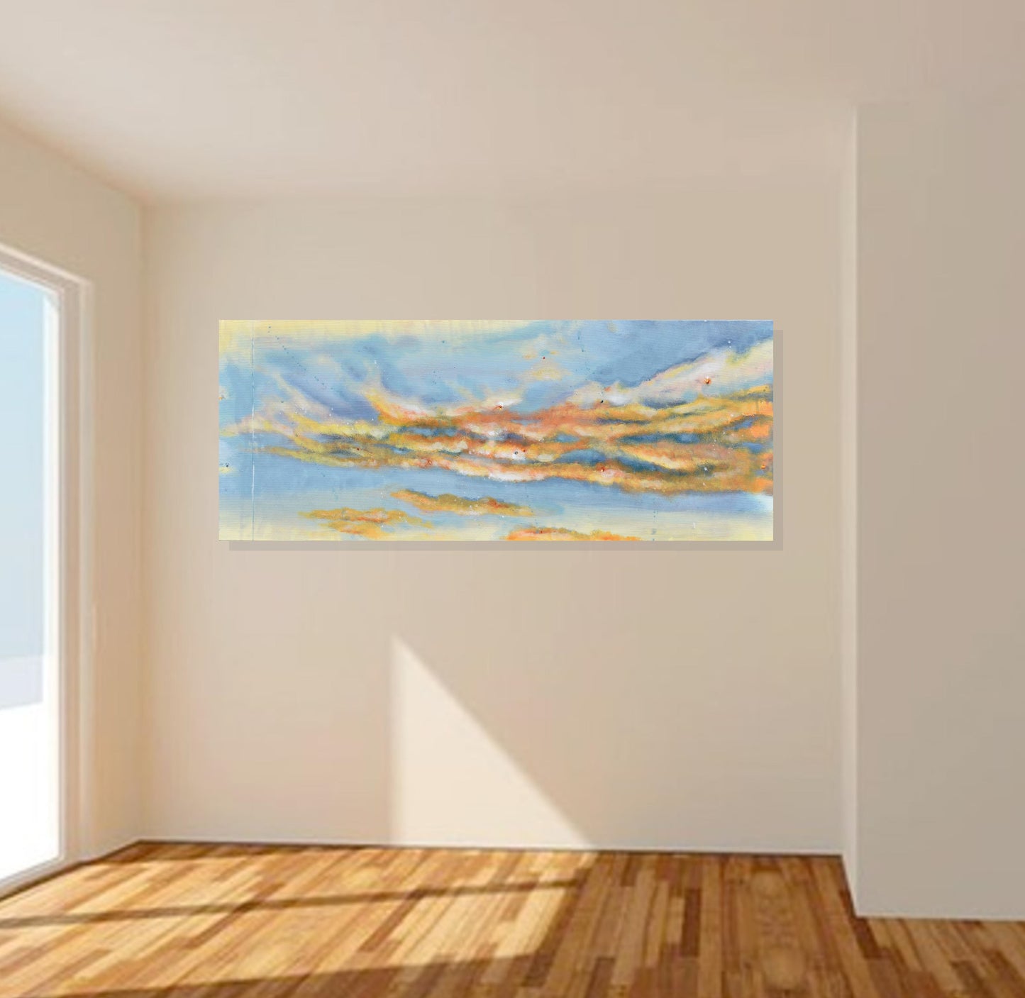 Sky Full of Dreams 16″ x 40″ Abstract Painting