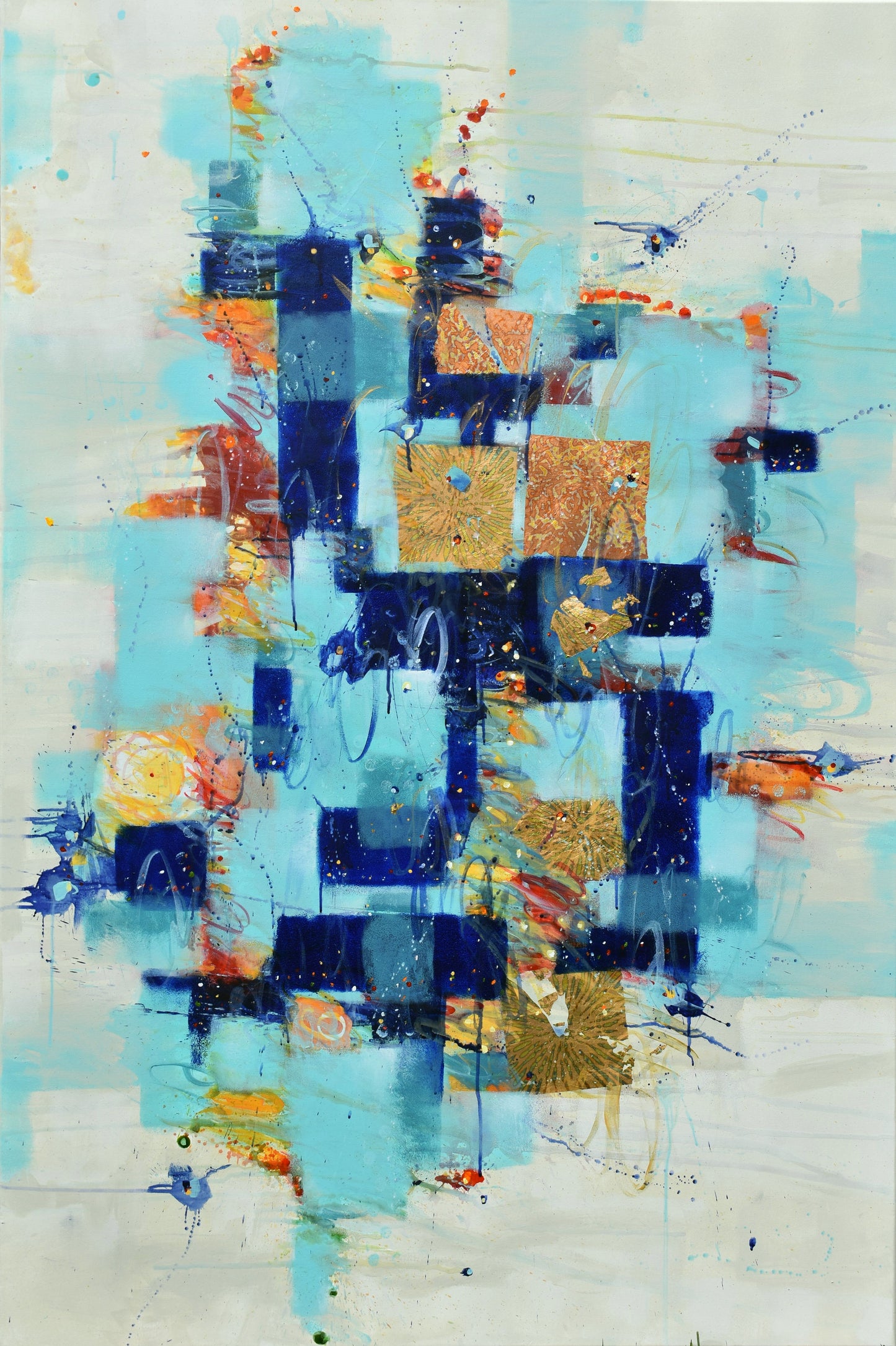 Slant of Light 40″ x 60″ Abstract Painting