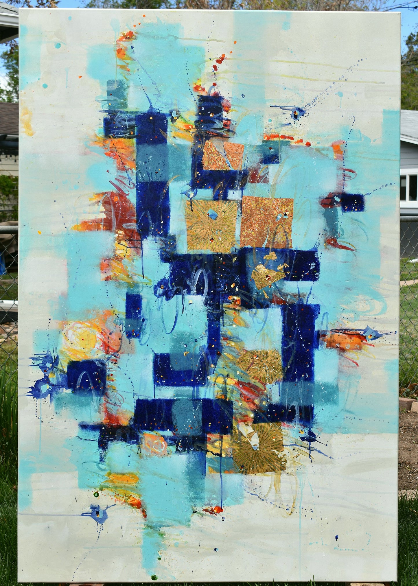 Slant of Light 40″ x 60″ Abstract Painting