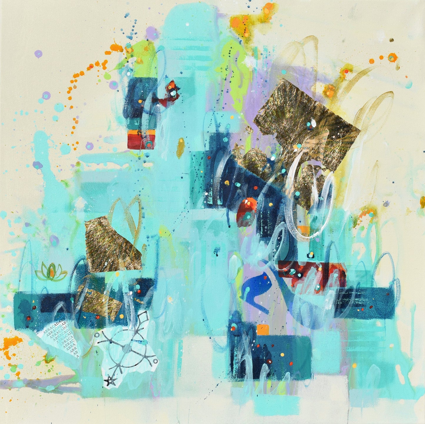 Stillness Speaks 24″ x 24″ Abstract Painting