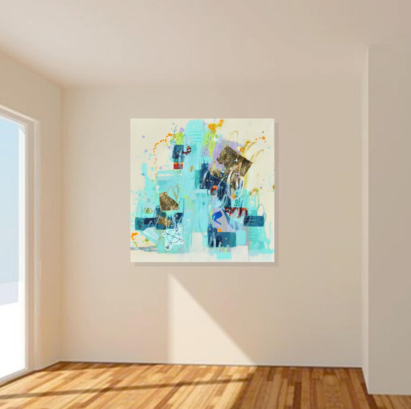 Stillness Speaks 24″ x 24″ Abstract Painting