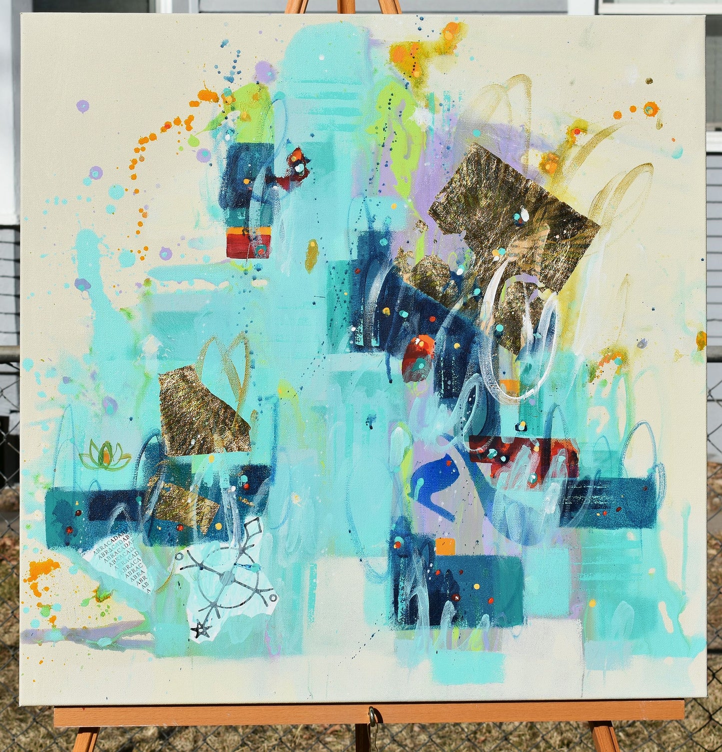 Stillness Speaks 24″ x 24″ Abstract Painting