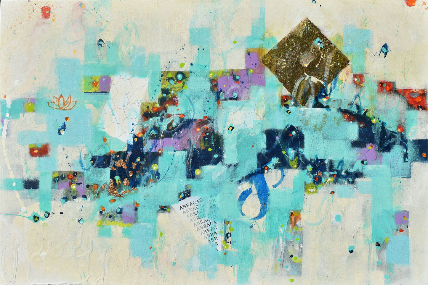 The City Sings To Me 24″ x 36″ Abstract Painting