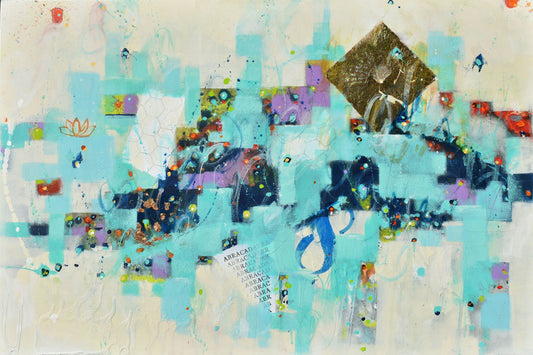 The City Sings To Me 24″ x 36″ Abstract Painting