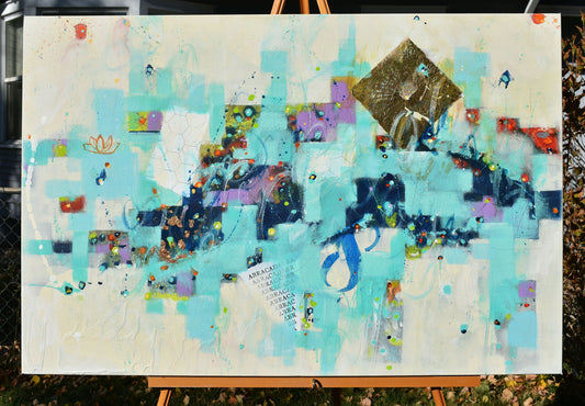 The City Sings To Me 24″ x 36″ Abstract Painting