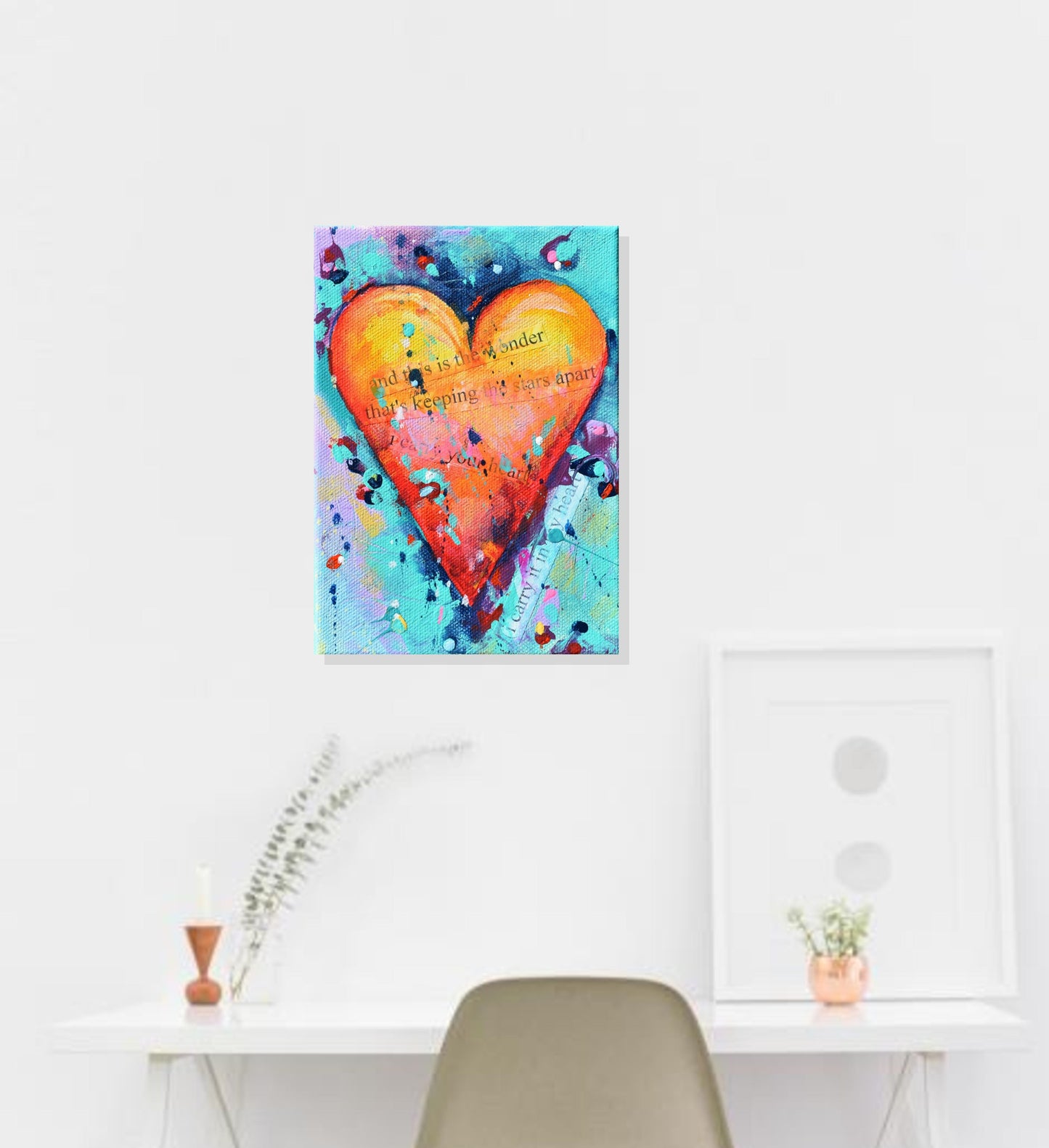 This Is The Wonder 5″ x 7″ Abstract Painting