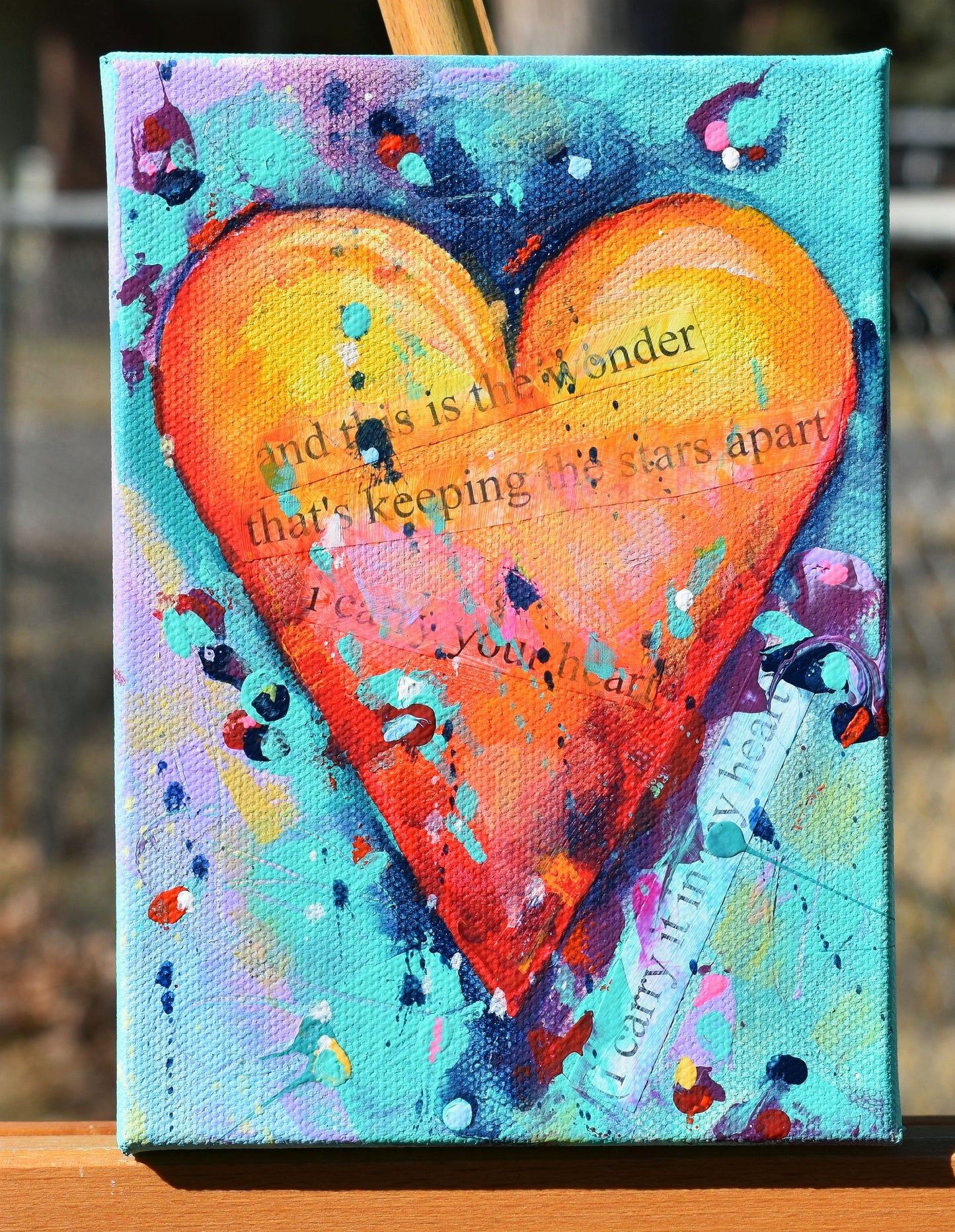 This Is The Wonder 5″ x 7″ Abstract Painting