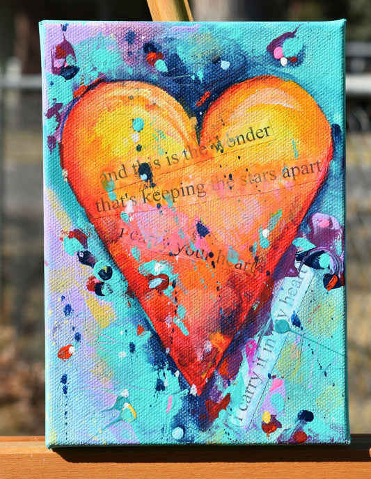 This Is The Wonder 5″ x 7″ Abstract Painting