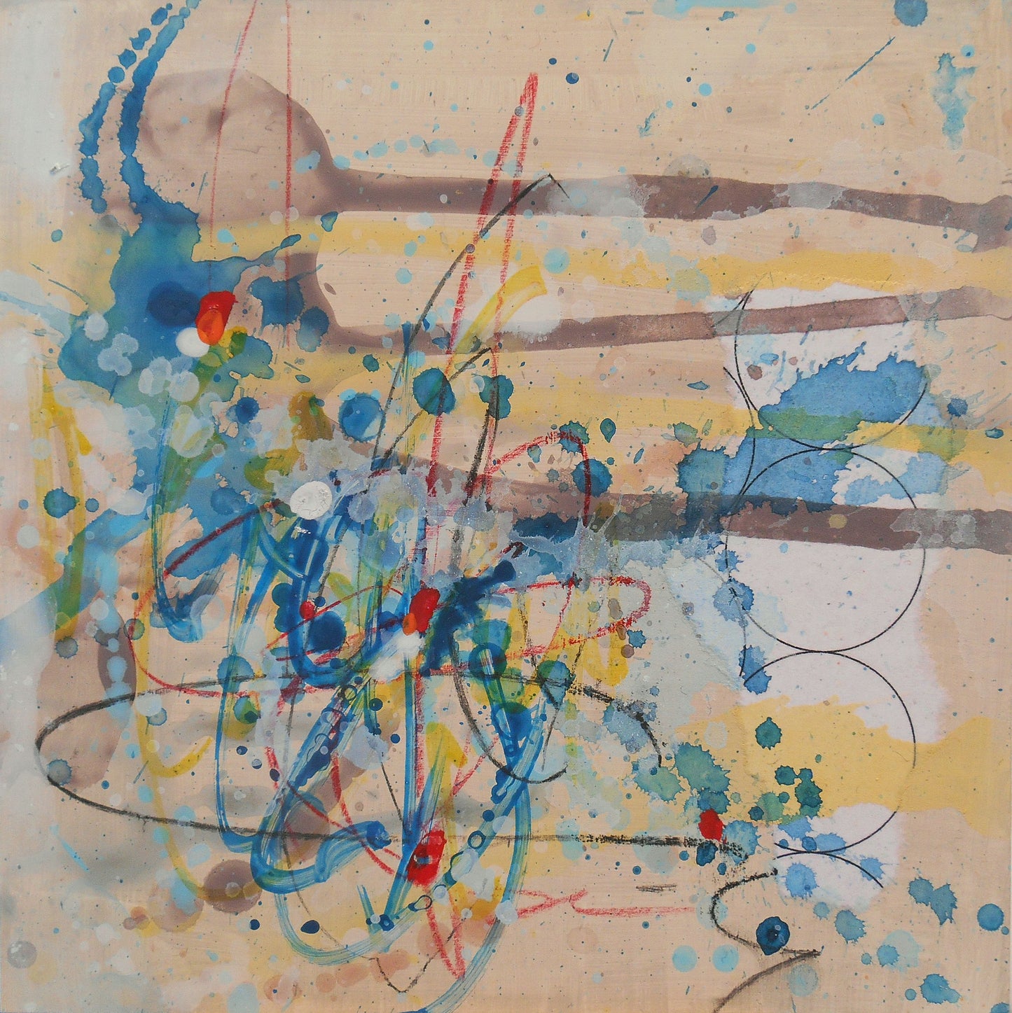 Transform 5″ x 5″ Abstract Painting on Panel