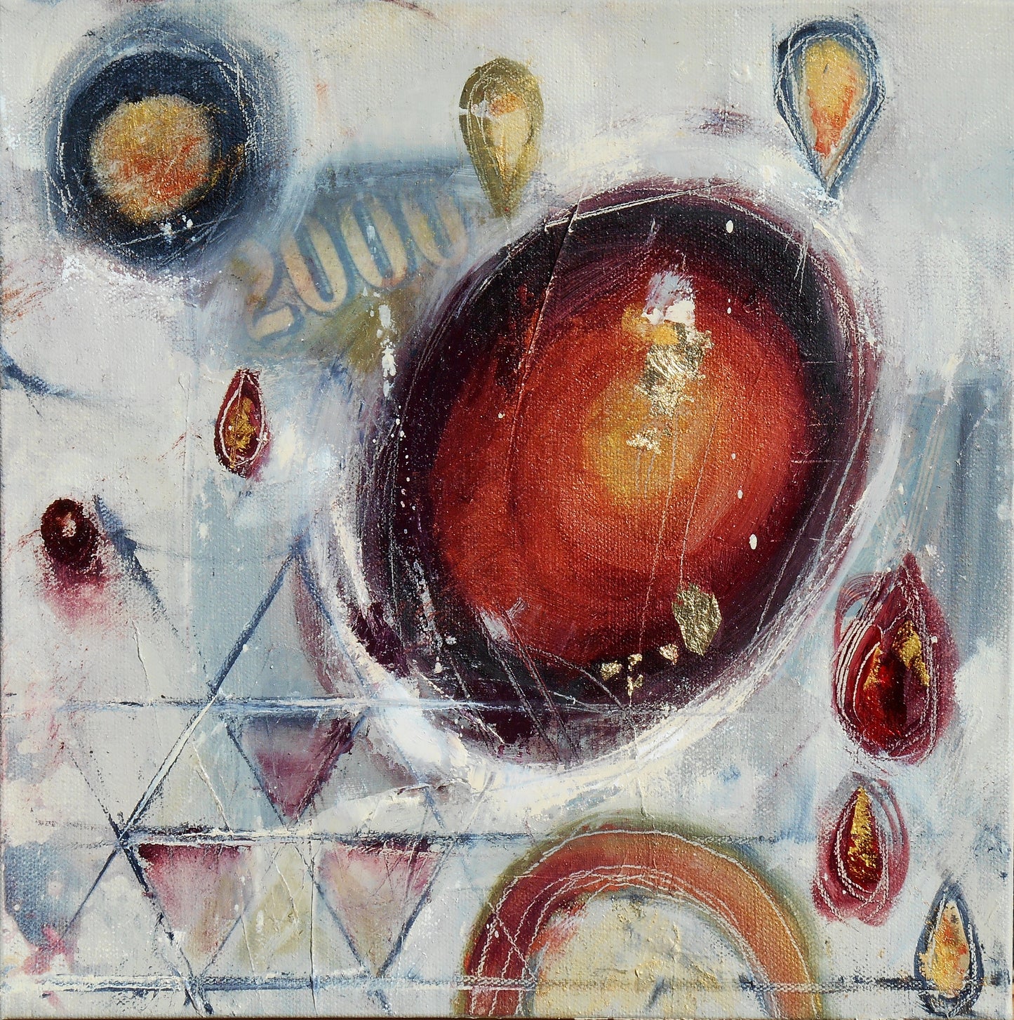 Always On My Mind 24″ x 24″ Abstract Painting