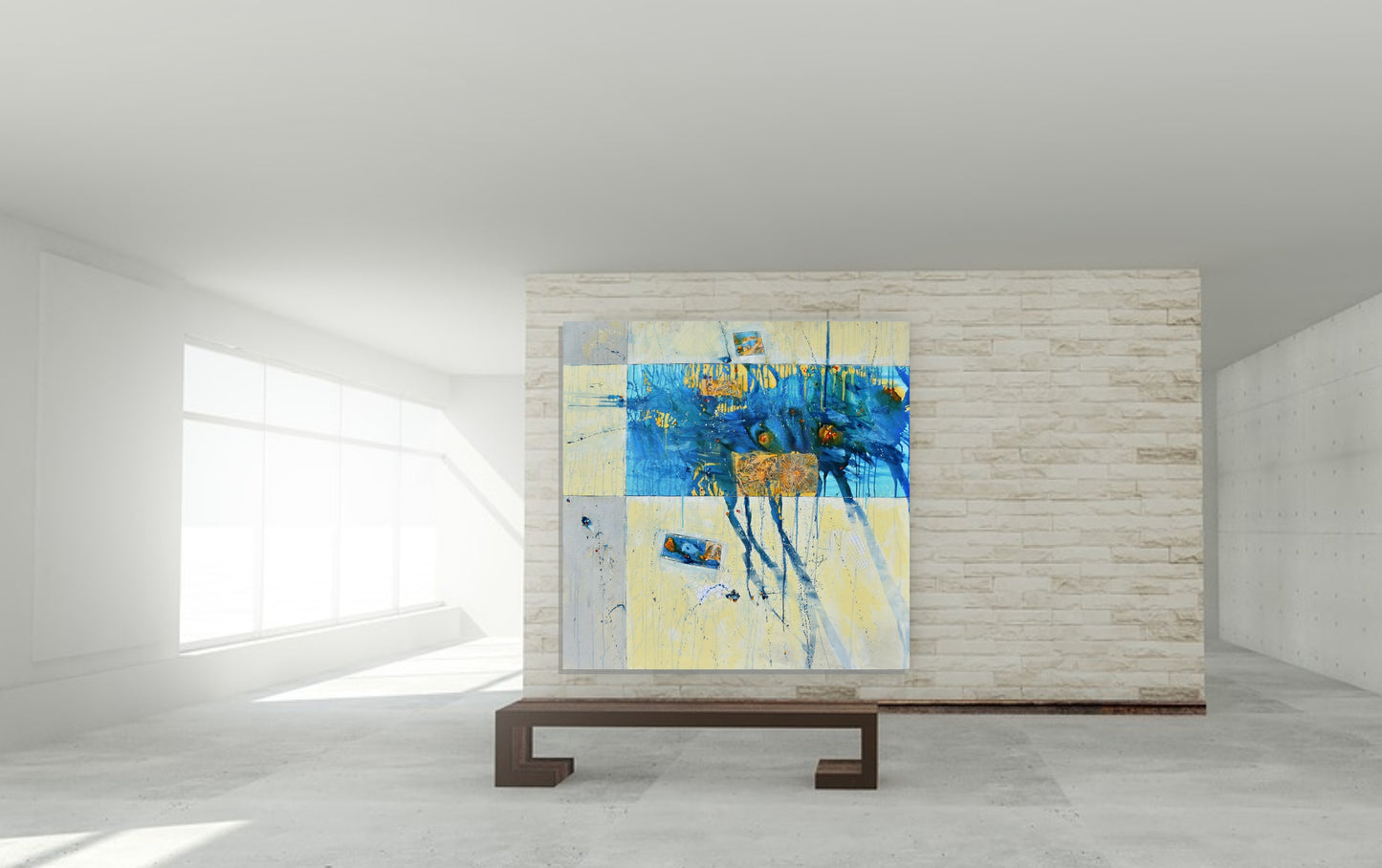 Take On The World 48″ x 48″ Abstract Painting